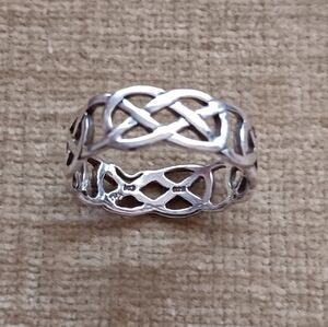 Silver Woven Ring
